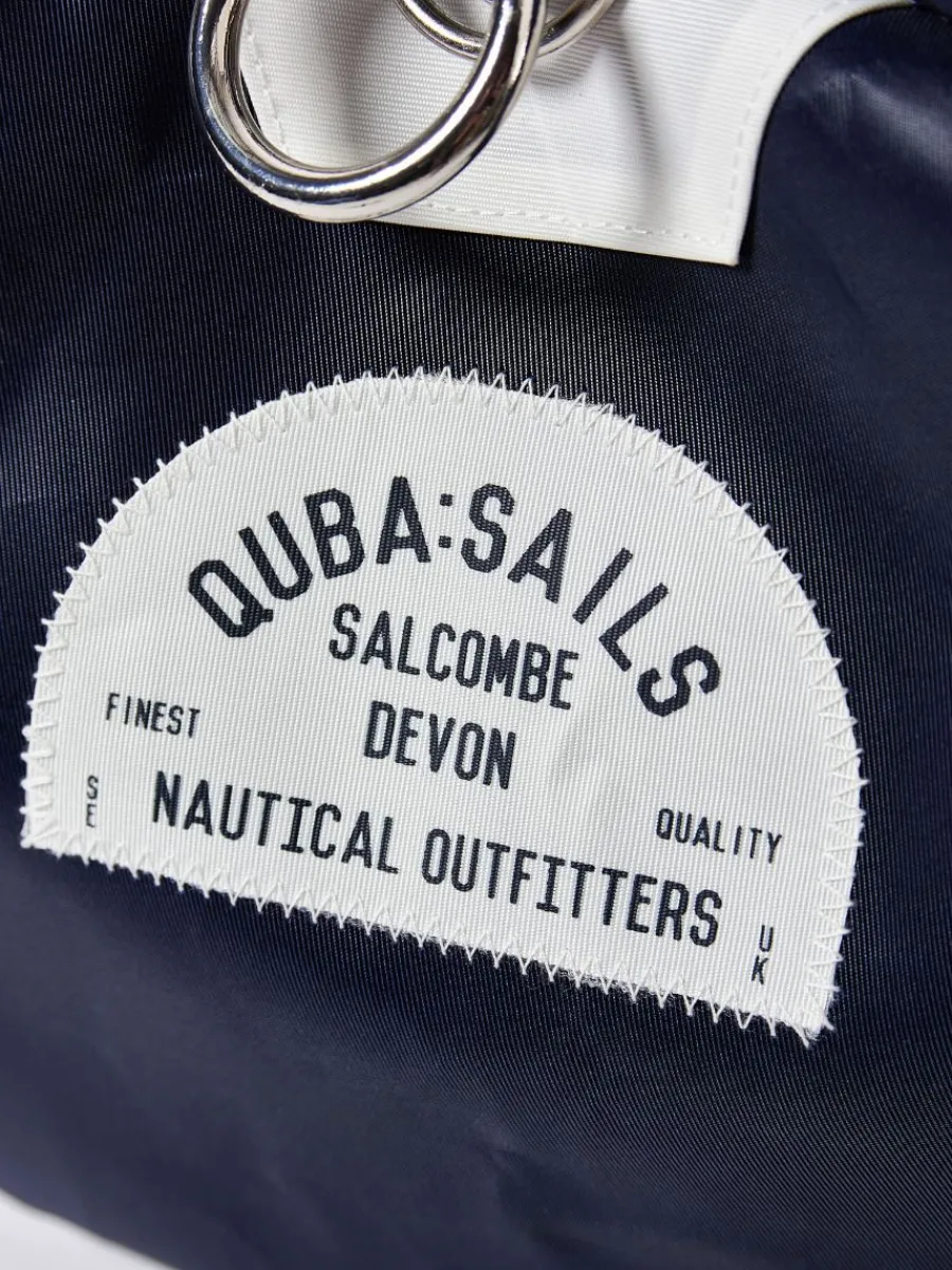 navy_medium_barrel_bag__s_2.webp Quba & Co Navy Medium Barrel Bag - Skipper Outlet