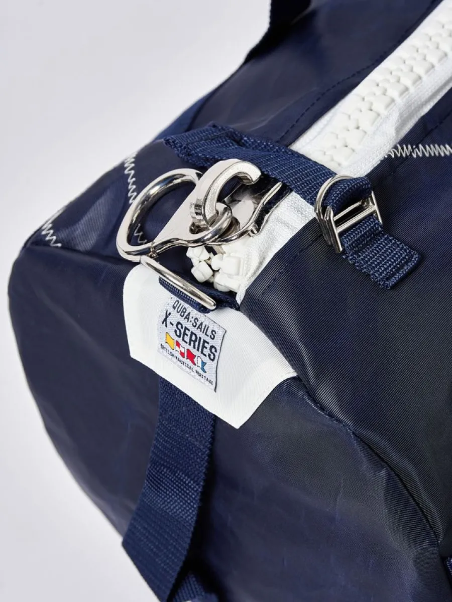 navy_medium_barrel_bag__s_3.webp Quba & Co Navy Medium Barrel Bag - Skipper Outlet
