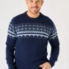 Quba & Co Navy Merino Rich Knitted Jumper - Lifestyle - Drayton Clearance