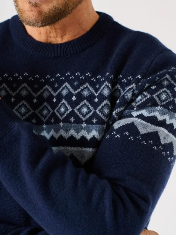 Quba & Co Navy Merino Rich Knitted Jumper - Lifestyle - Drayton Clearance