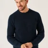 Quba & Co Navy Merino Rich Ribbed Lifestyle Jumper - Alderon New