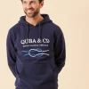 Quba & Co Navy Quba and Co Overhead Nautical Hoodie - Riveo Clearance