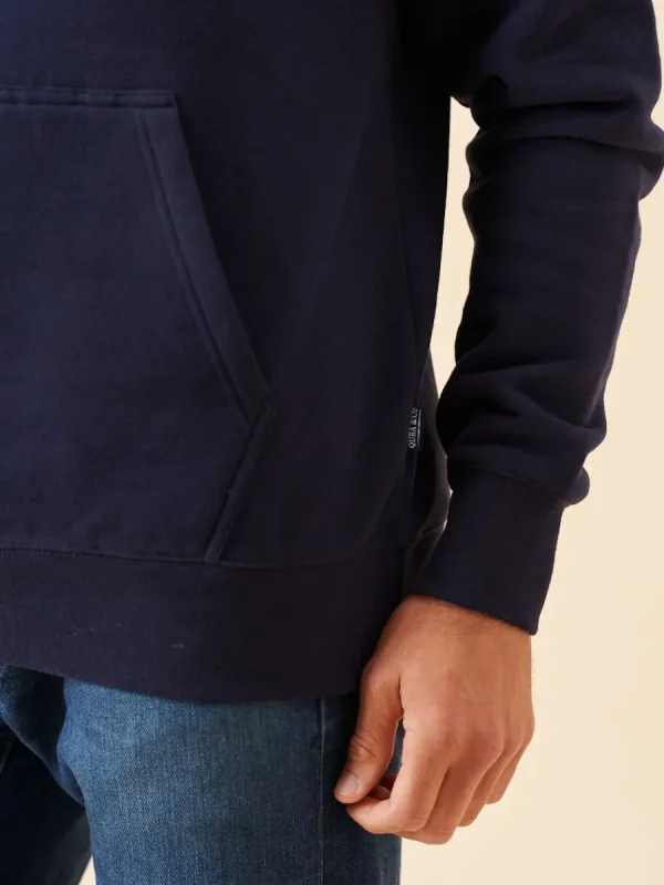Quba & Co Navy Quba and Co Overhead Nautical Hoodie - Riveo Clearance