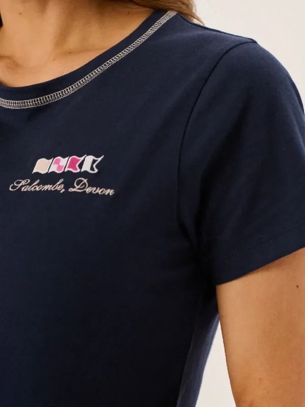 Quba & Co Navy Quba And Co X-Series Ladies Short Sleeve T-Shirt - Tenor Outlet