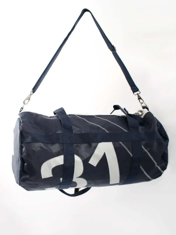 Quba & Co Navy Small Barrel Bag - Heron Outlet