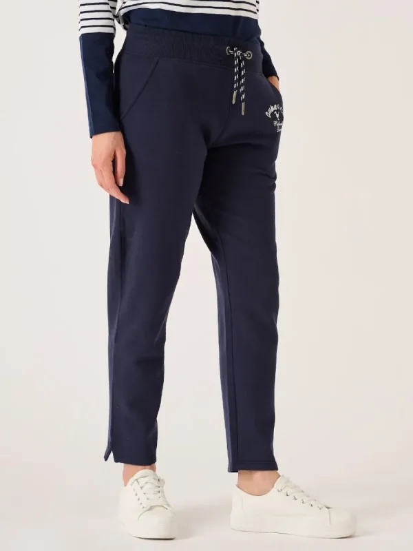 Quba & Co Navy Straight Leg Jog Pants - Lunar Best
