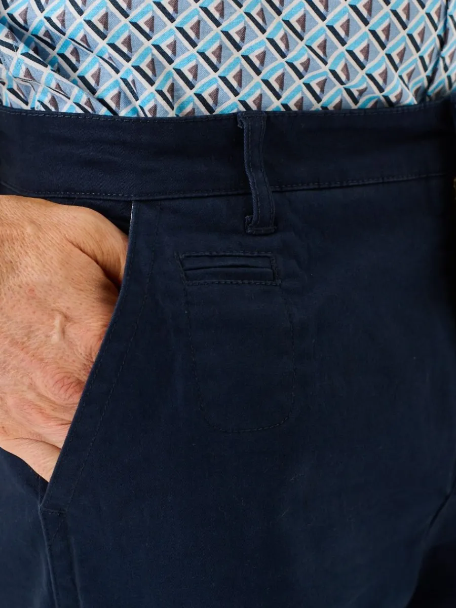 navy_stretch_chino_shorts_10.webp Quba & Co Navy Stretch Chino Shorts - Sandor New