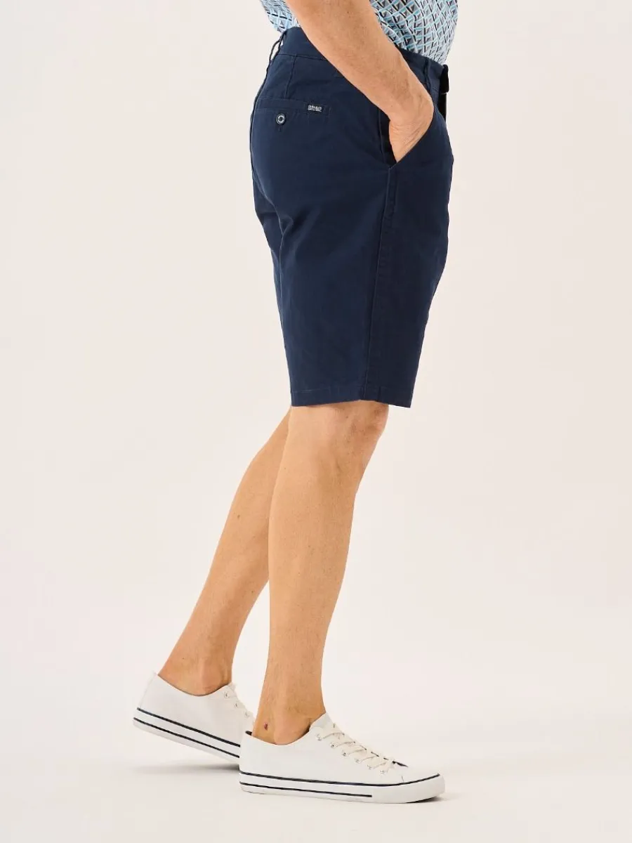 navy_stretch_chino_shorts_2.webp Quba & Co Navy Stretch Chino Shorts - Sandor New