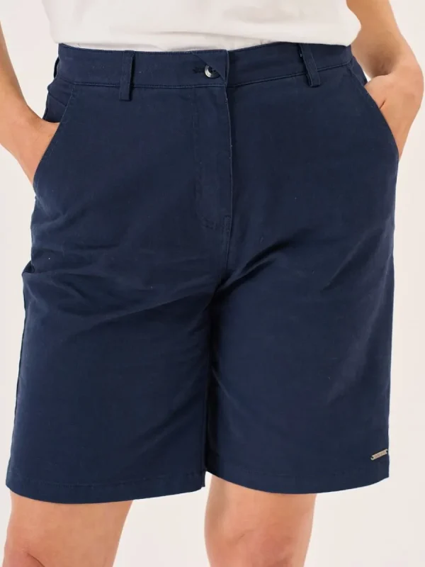 Quba & Co Navy Womens Chino Shorts - Robynne New
