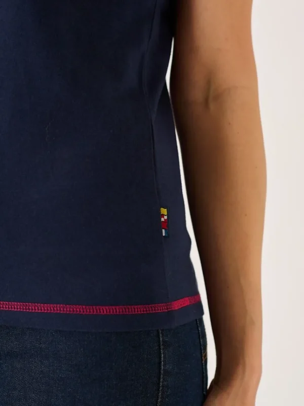Quba & Co Navy X-Series Floral Graphic T-Shirt - Marlie Online