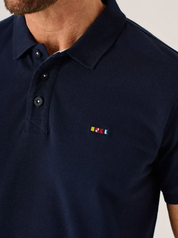 Quba & Co Navy X-Series Quba Sails Polo Shirt - Perri New
