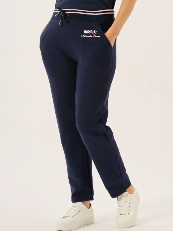 Quba & Co Navy X-Series Tipped Waistband Jersey Joggers - Jinny New