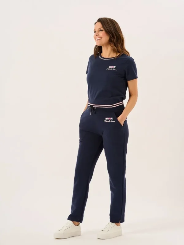 Quba & Co Navy X-Series Tipped Waistband Jersey Joggers - Jinny New