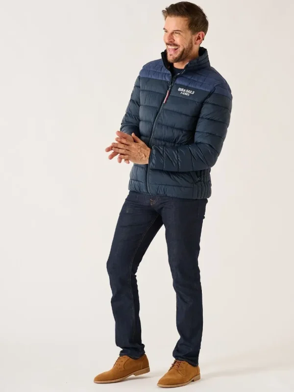 Quba & Co Navy X-Series Ultra Light Showerproof Packable Thermal Padded Jacket - Umberleigh Outlet