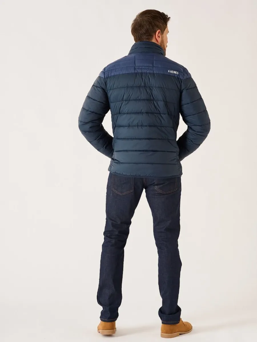 navy_xseries_ultra_light__4.webp Quba & Co Navy X-Series Ultra Light Showerproof Packable Thermal Padded Jacket - Umberleigh Outlet