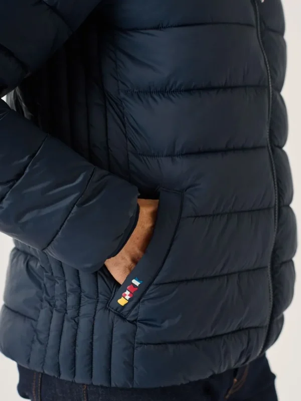 Quba & Co Navy X-Series Ultra Light Showerproof Packable Thermal Padded Jacket - Umberleigh Outlet
