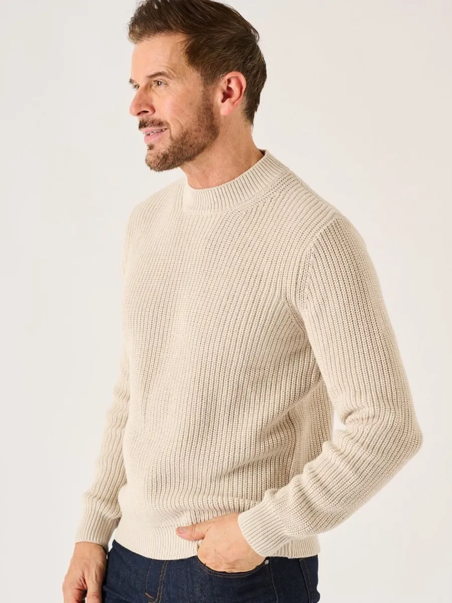 oatmeal_chunky_rib_knitte_2.webp Quba & Co Oatmeal Chunky Rib Knitted Lifestyle Jumper - Newfalls Online