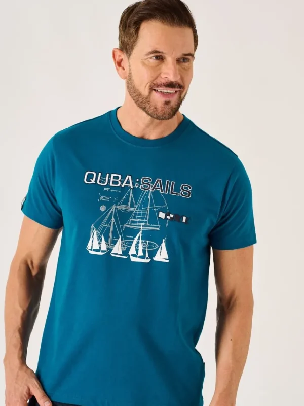 Quba & Co Ocean Blue X-Series Nautical Graphic T-Shirt - Monton Best