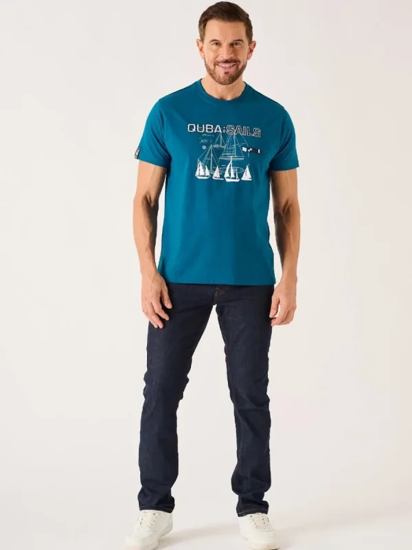 Quba & Co Ocean Blue X-Series Nautical Graphic T-Shirt - Monton Best
