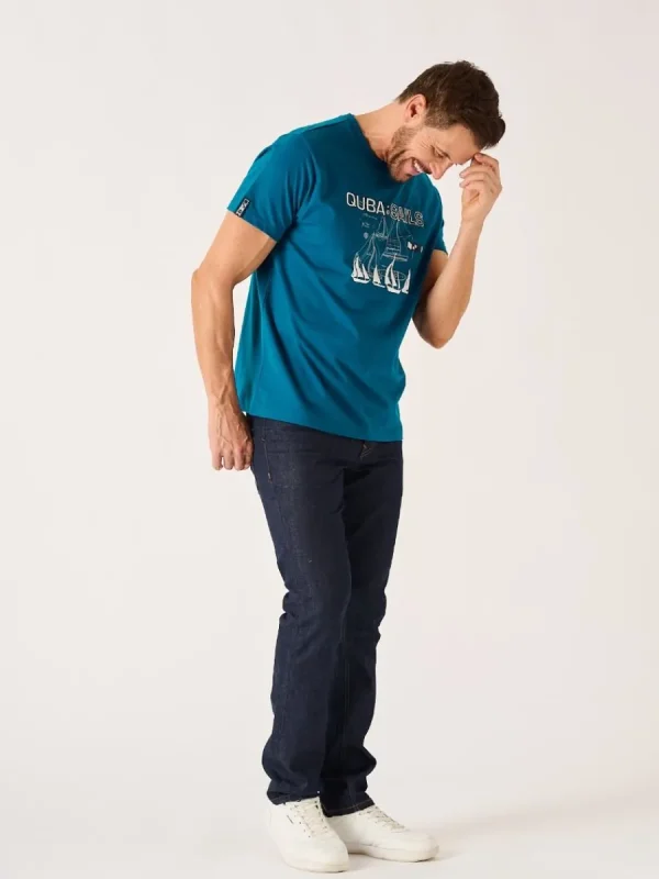 Quba & Co Ocean Blue X-Series Nautical Graphic T-Shirt - Monton Best