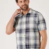 Quba & Co Orton Multicoloured Checked Short Sleeve Shirt Online