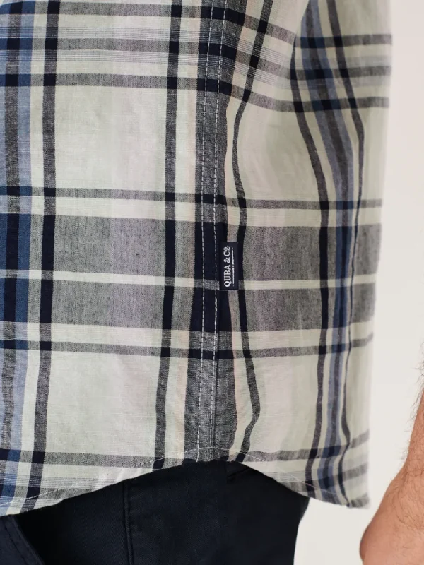Quba & Co Orton Multicoloured Checked Short Sleeve Shirt Online