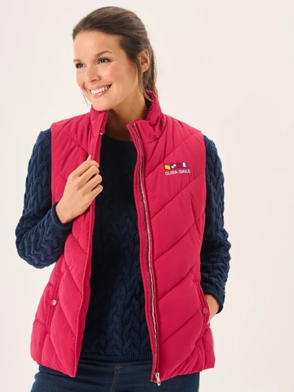 Quba & Co Pomegranate Ladies X-Series Shower And Windproof Gilet - Kitt Outlet