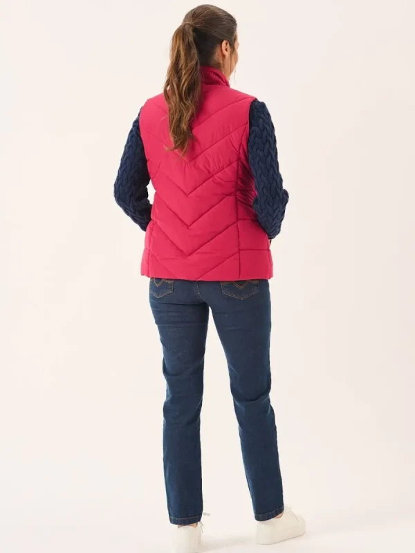 Quba & Co Pomegranate Ladies X-Series Shower And Windproof Gilet - Kitt Outlet