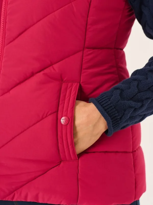 Quba & Co Pomegranate Ladies X-Series Shower And Windproof Gilet - Kitt Outlet