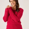 Quba & Co Pomegranate Purl Stitch Tape Yarn Jumper - Skye Sale