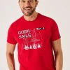 Quba & Co Red X-Series Nautical Graphic T-Shirt - Molter Clearance