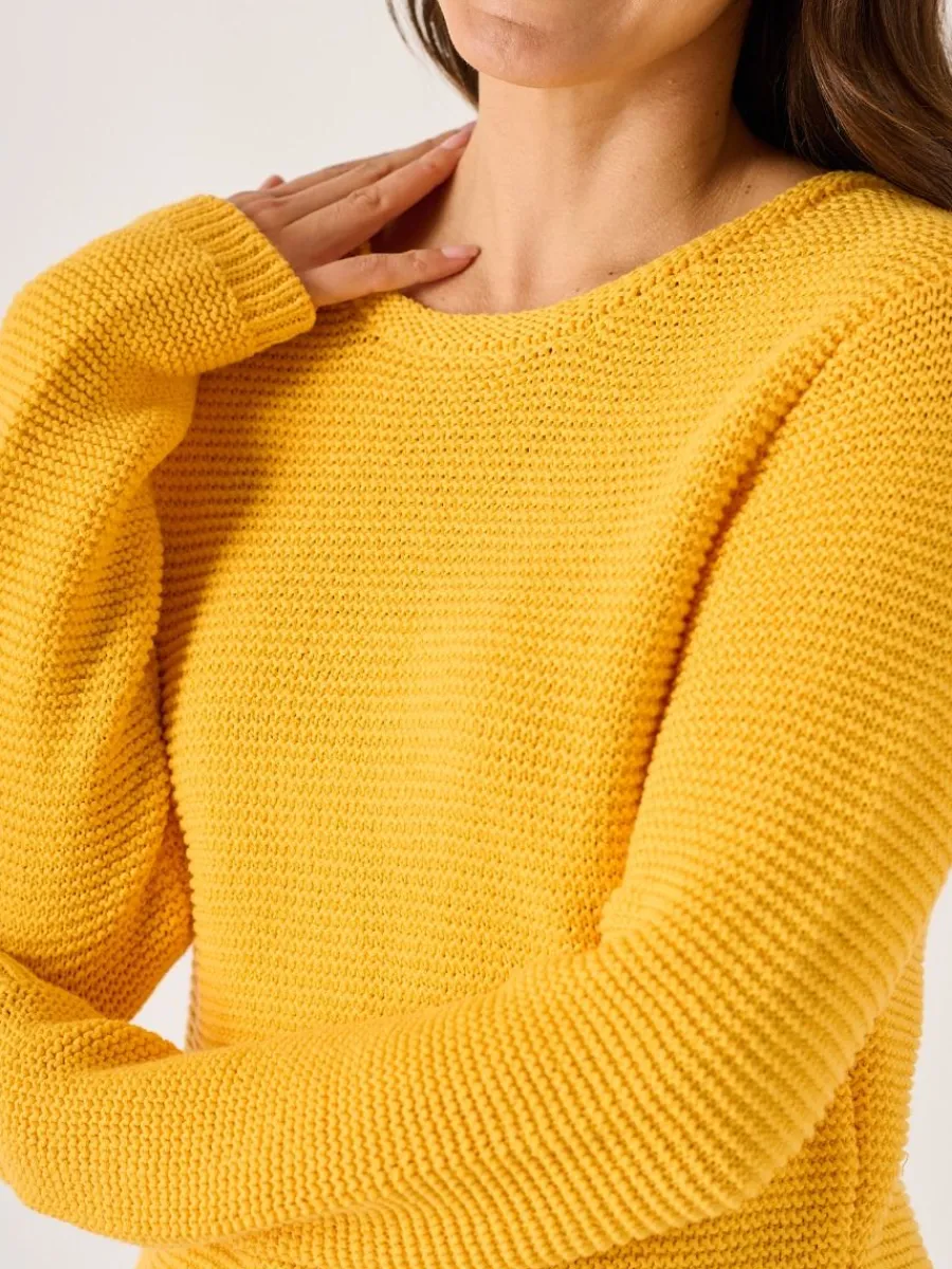 saffron_purl_stitch_tape__1.webp Quba & Co Saffron Purl Stitch Tape Yarn Jumper - Skye Hot