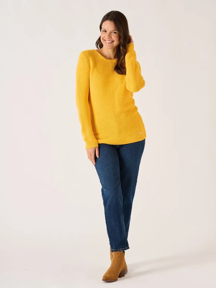 saffron_purl_stitch_tape__4.webp Quba & Co Saffron Purl Stitch Tape Yarn Jumper - Skye Hot