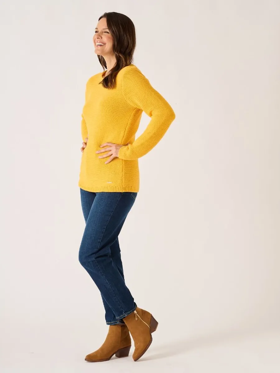 saffron_purl_stitch_tape__5.webp Quba & Co Saffron Purl Stitch Tape Yarn Jumper - Skye Hot