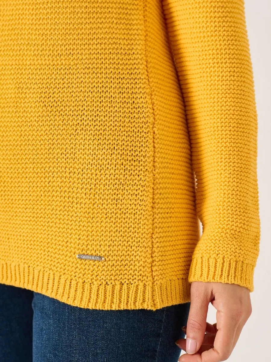 saffron_purl_stitch_tape__7.webp Quba & Co Saffron Purl Stitch Tape Yarn Jumper - Skye Hot