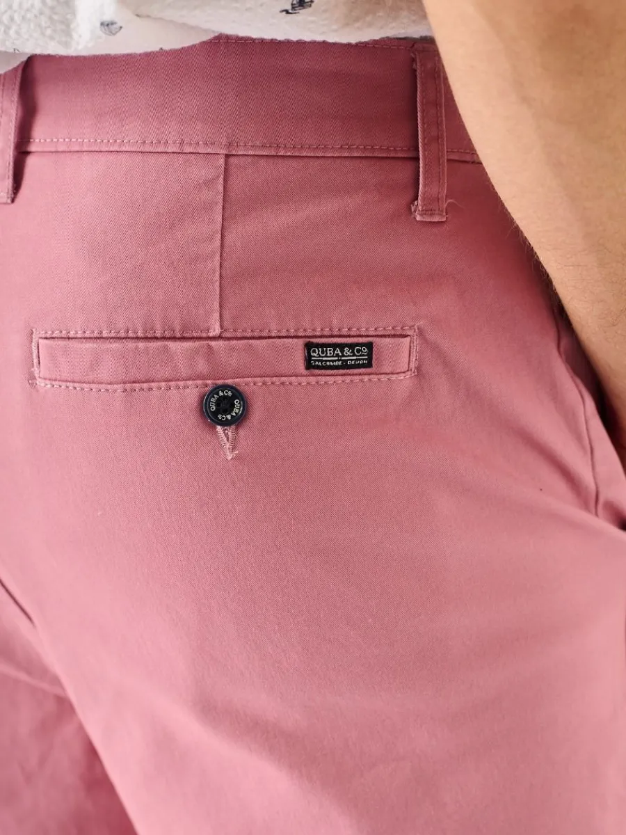 sanford_chino_shorts_pink_3.webp Quba & Co Sanford Chino Shorts Pink Clearance