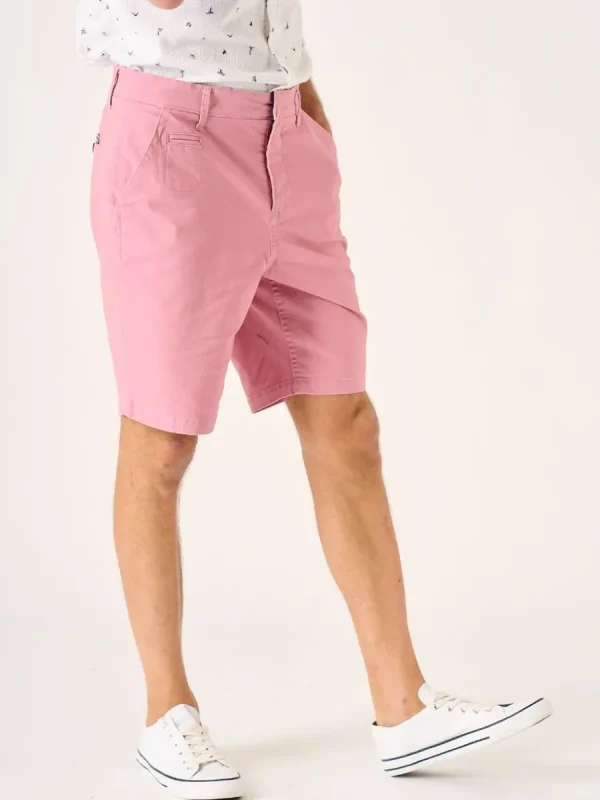 Quba & Co Sanford Chino Shorts Pink Clearance
