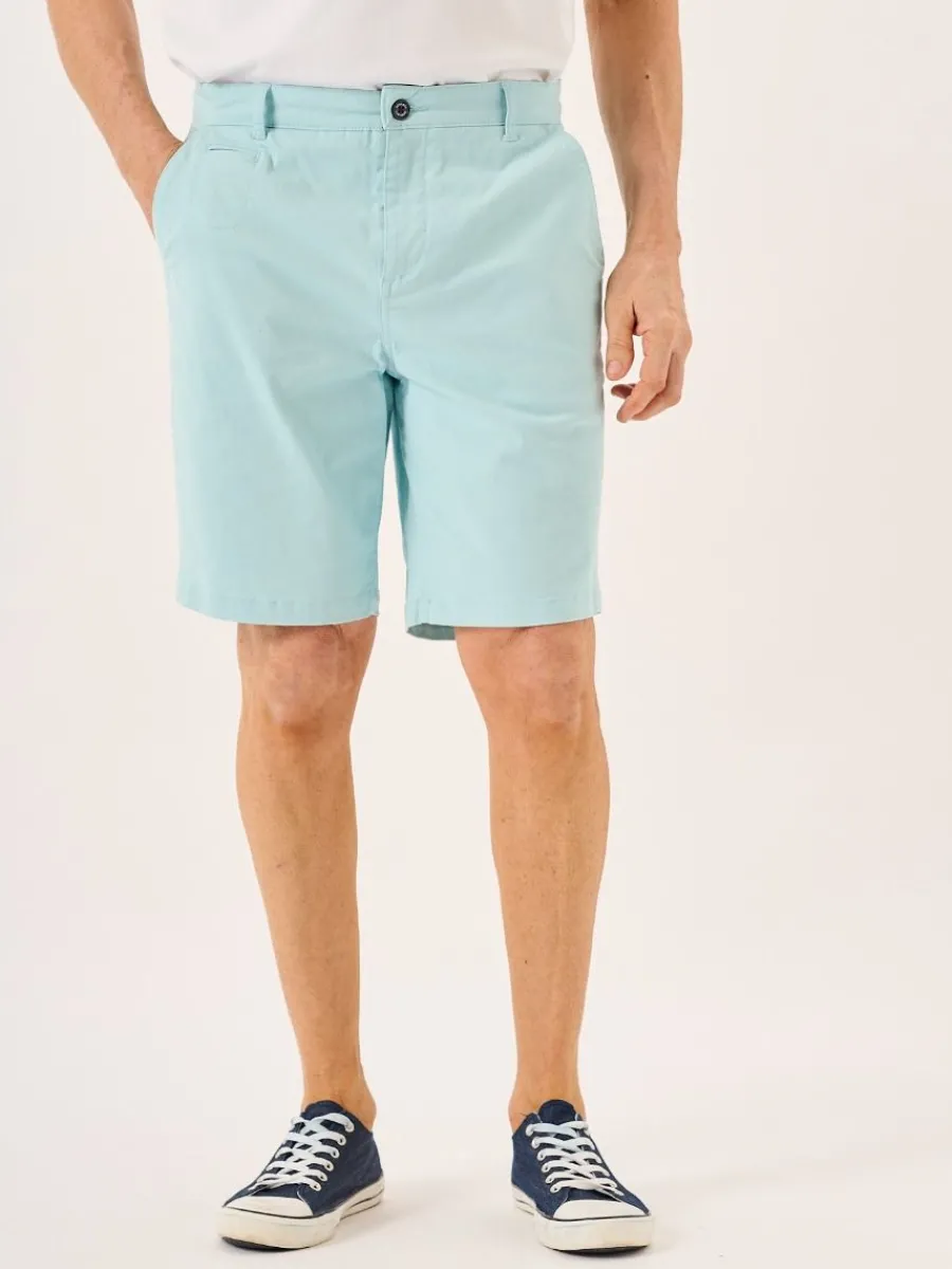 splash_blue_stretch_chino_0.webp Quba & Co Splash Blue Stretch Chino Shorts - Sandor Best