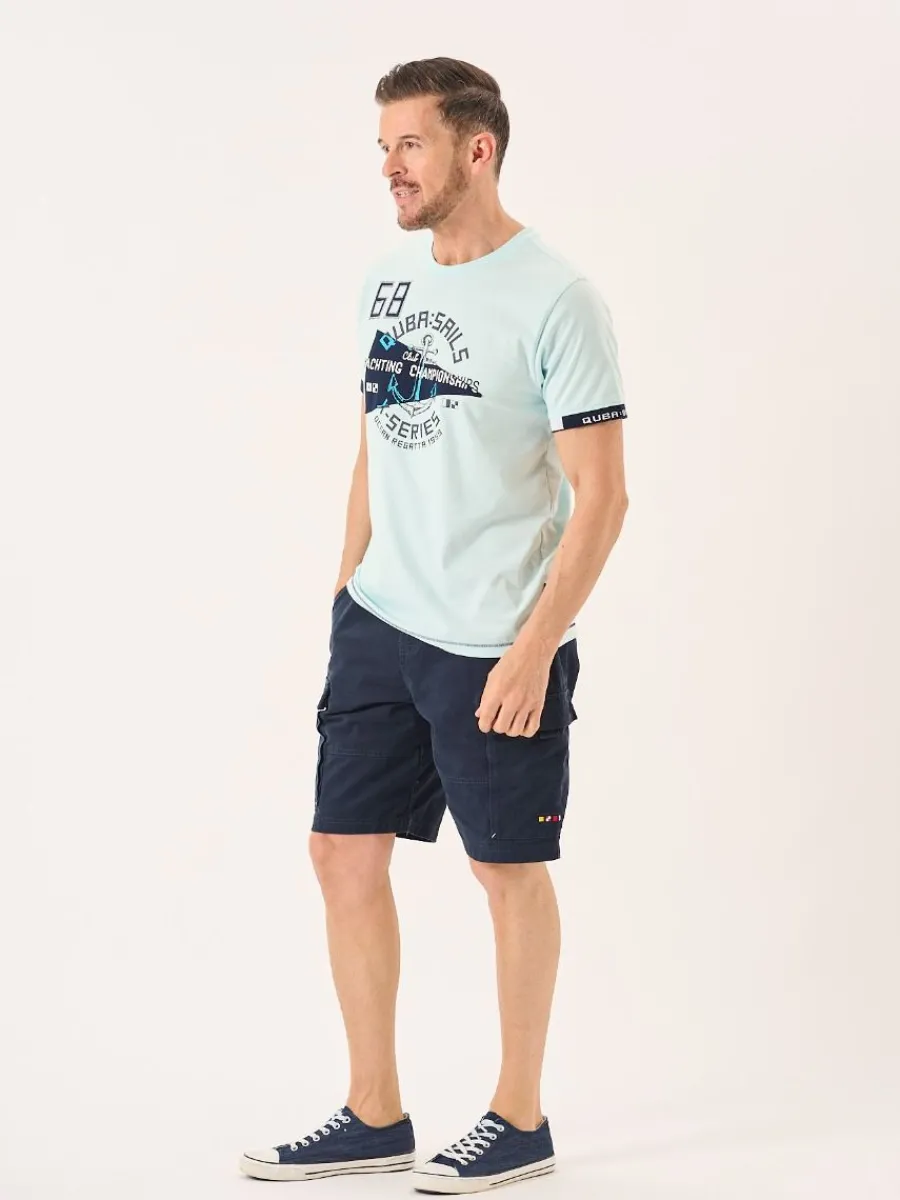 spray_blue_nautical_desig_5.webp Quba & Co Spray Blue Nautical Design Graphic X-Series T-Shirt -Tamron Discount