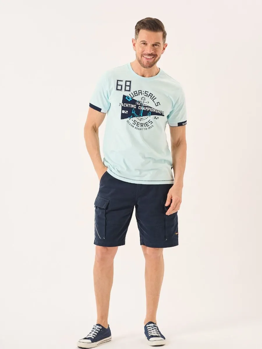 spray_blue_nautical_desig_6.webp Quba & Co Spray Blue Nautical Design Graphic X-Series T-Shirt -Tamron Discount