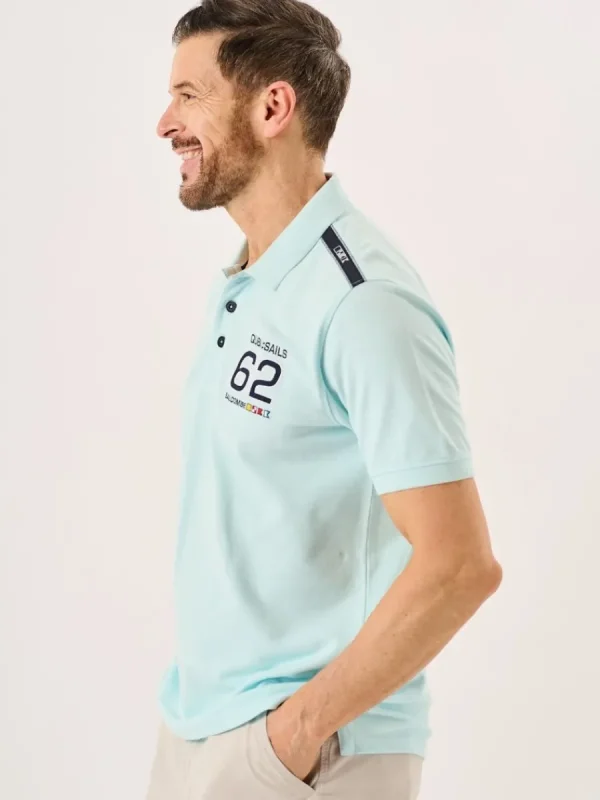 Quba & Co Spray Blue Quba Sails X-Series Polo Shirt - Masters Sale