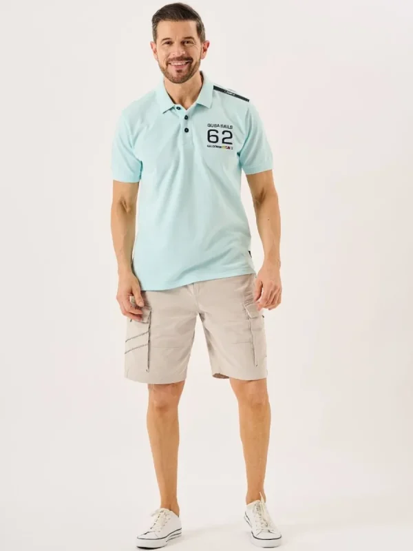 Quba & Co Spray Blue Quba Sails X-Series Polo Shirt - Masters Sale