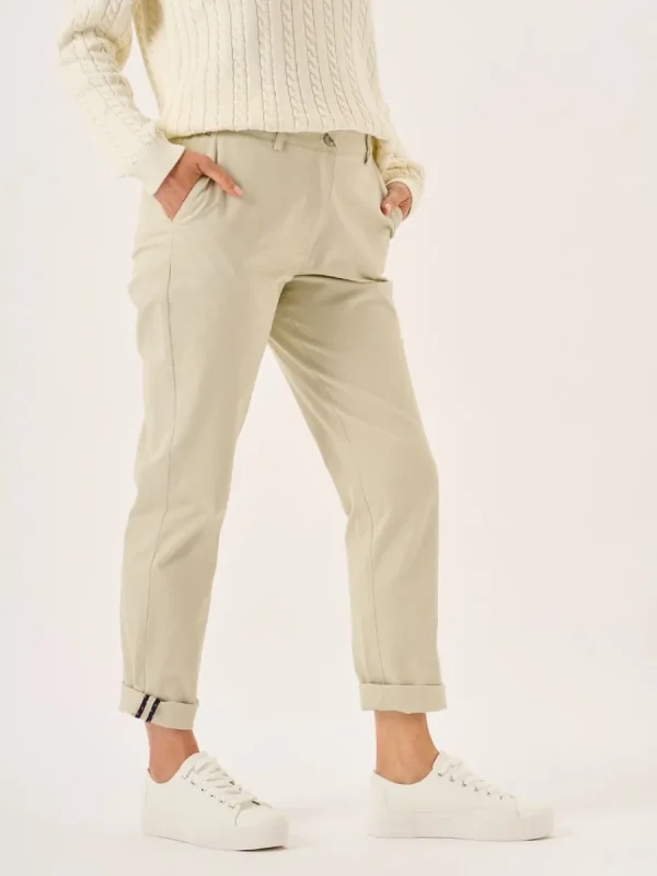Quba & Co Stone Chino Trousers - Carlyne Hot