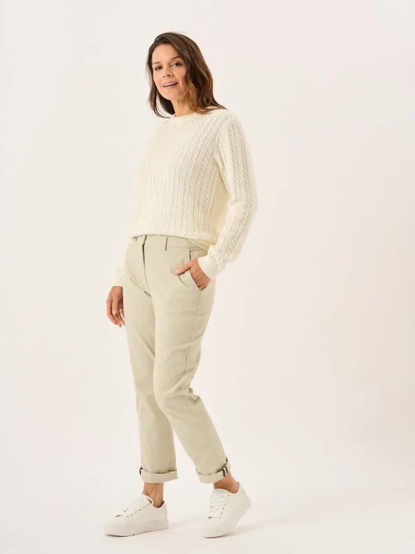 Quba & Co Stone Chino Trousers - Carlyne Hot