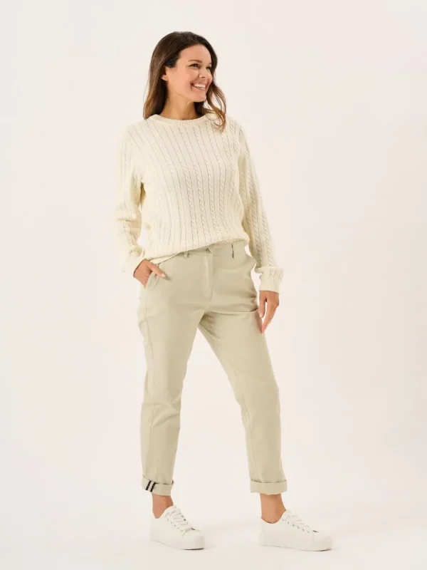 Quba & Co Stone Chino Trousers - Carlyne Hot