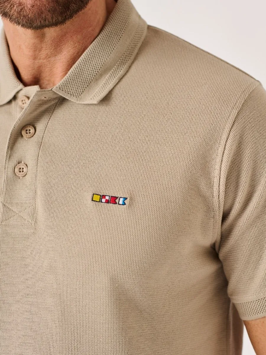 stone_quba_and_co_lifesty_1.webp Quba & Co Stone Quba And Co Lifestyle Textured Polo Shirt - Harton Online