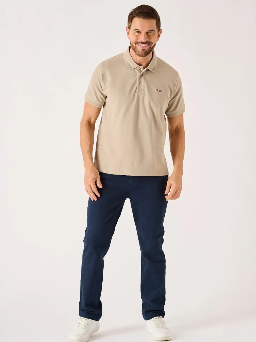stone_quba_and_co_lifesty_3.webp Quba & Co Stone Quba And Co Lifestyle Textured Polo Shirt - Harton Online