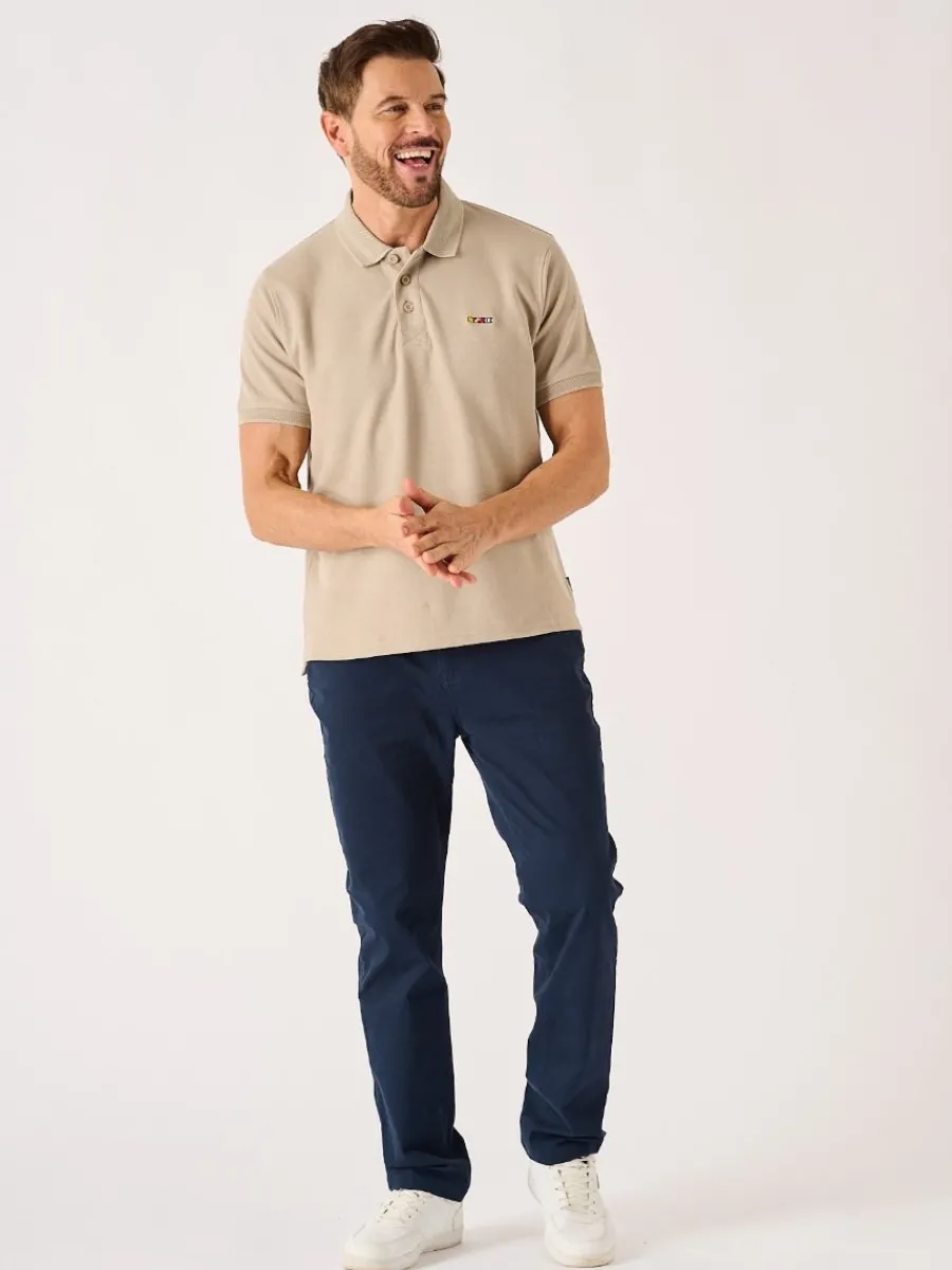 stone_quba_and_co_lifesty_4.webp Quba & Co Stone Quba And Co Lifestyle Textured Polo Shirt - Harton Online