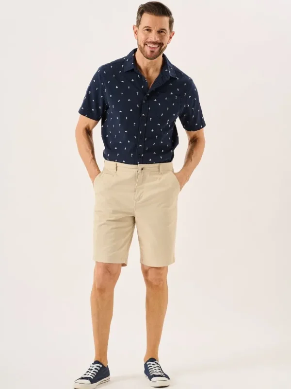 Quba & Co Stone Stretch Chino Shorts - Sandor Outlet