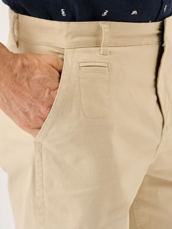 Quba & Co Stone Stretch Chino Shorts - Sandor Outlet